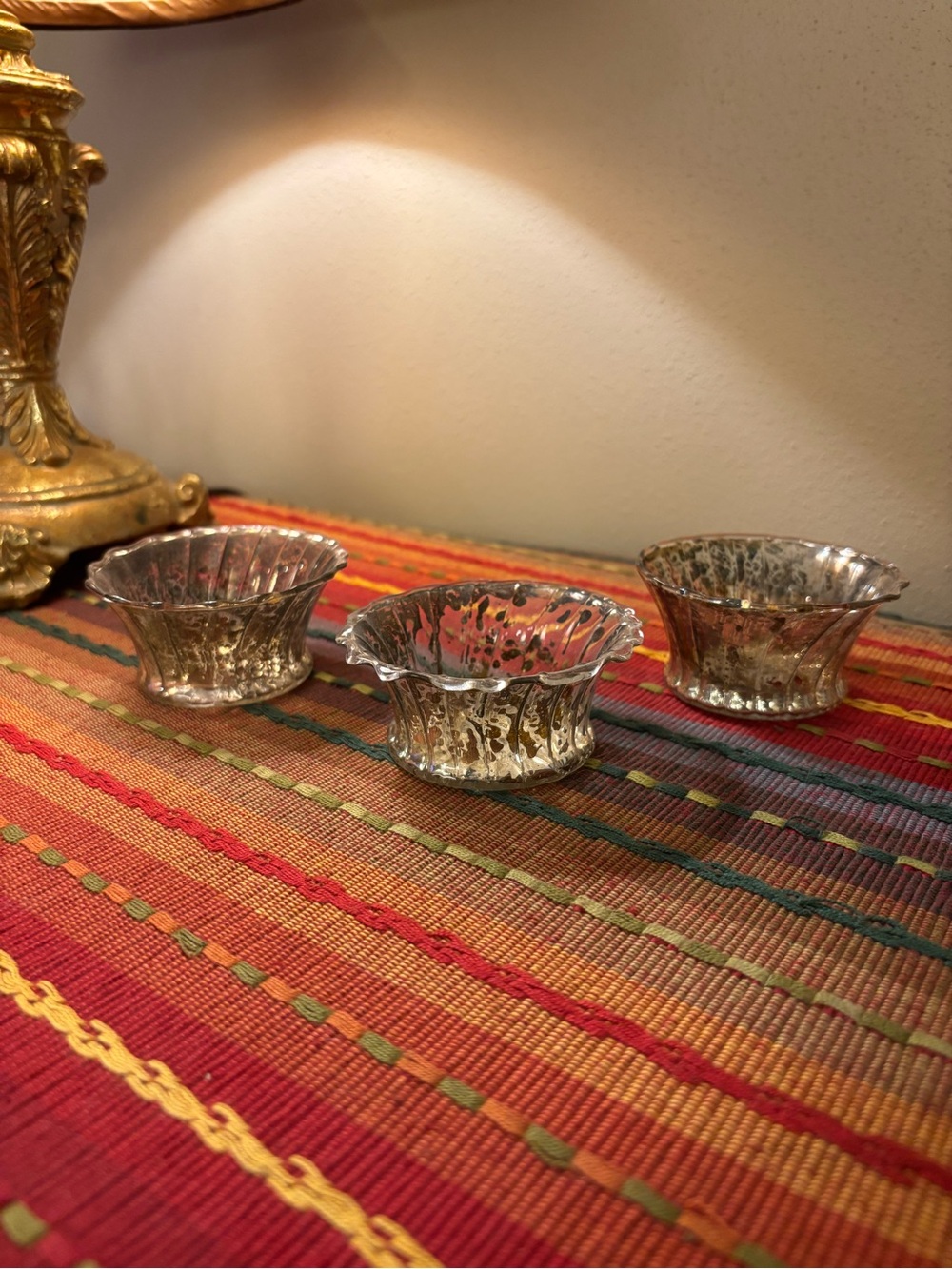 Pier 1 Delicate & Elegant Tea Light Holders - Set of 3 - Vintage & Rare